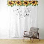 Sonnenblumen-Hochzeitstorte Wandteppich (Beispiel)