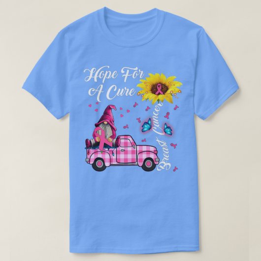 Sonnenblumen hoffen auf eine Heilung des Brustkreb T-Shirt (Design vorne)