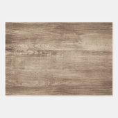 Sonnenblumen Holz Büffel Kariert Geschenkpapier Set (Vorderseite 2)