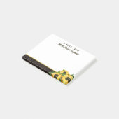 Sonnenblumen & Holz Ein Hinweis aus dem Namen in S Post-it Klebezettel (angewinkelt)