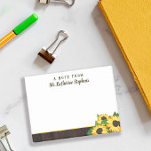 Sonnenblumen & Holz Ein Hinweis aus dem Namen in S Post-it Klebezettel