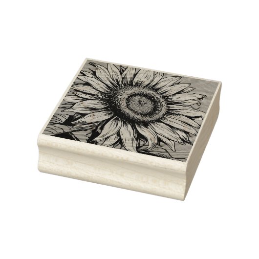 SONNENBLUMEN HOLZ STEMPEL (Stempel)