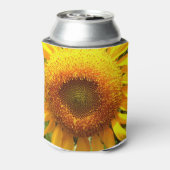 Sonnenblumen Honig Biene essen Drink fröhlich Dosenkühler (Kanne Rückseite)