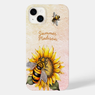 Sonnenblumen-Honigbienen Sommer-Blumen-Script-Name Case-Mate iPhone 14 Plus Hülle