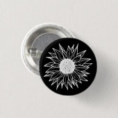 Sonnenblumen Hübsche Blume mehrfarbige Wildblume Button (Vorne & Hinten)