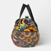 Sonnenblumen, Hummeln Duffle Bag (Rechts)