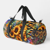 Sonnenblumen, Hummeln Duffle Bag (Rechte Ecke)