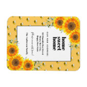 Sonnenblumen Hummeln neue Zuhause Magnet (Horizontal)