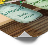 Sonnenblumen & Hummingvögel Gott sagt, Sie sind Po Poster (Ecke)