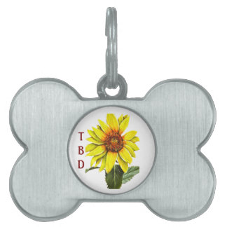 Sonnenblumen-Hundeanhänget Tiermarke