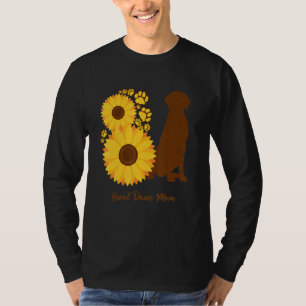 Sonnenblumen-Hundemama - Deutsche Dogge T-Shirt