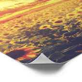 Sonnenblumen, ich finde Joy... Inspirationsangebot Poster (Ecke)