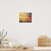 Sonnenblumen, ich finde Joy... Inspirationsangebot Poster (Küche)