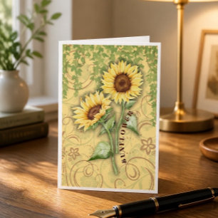 Sonnenblumen II Mitteilungskarten
