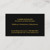 Sonnenblumen II Visitenkarte (Rückseite)