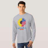 Sonnenblumen-Illustration 4. Juli T-Shirt (Vorne ganz)