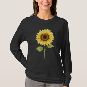 Sonnenblumen-Illustration — Helle botanische Kunst T-Shirt