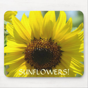 Sonnenblumen im Blumenstil Mauspad-Geschenke Sonne Mousepad