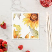Sonnenblumen im Blut Serviette (Beispiel)
