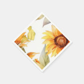 Sonnenblumen im Blut Serviette (Ecke)