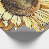 Sonnenblumen im Märchen Kunst, Dichtung und Musik Geschenkpapier (Ecke)