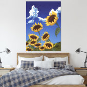 Sonnenblumen im Sommer Leinwanddruck (Insitu (Schlafzimmer))