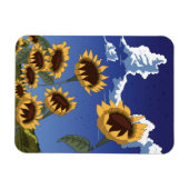 Sonnenblumen im Sommer Magnet (Horizontal)