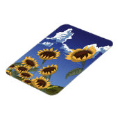 Sonnenblumen im Sommer Magnet (Linke Seite)