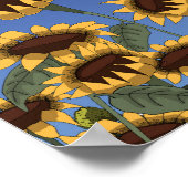 Sonnenblumen im Sommer Poster (Ecke)
