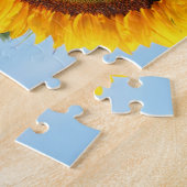 Sonnenblumen im Sonnenschein Abstrakte Blume Art Puzzle (Seite)