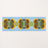 Sonnenblumen im Sonnenschein Abstrakte Blume Art Yogamatte (Rückseite (Horizontal))