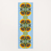 Sonnenblumen im Sonnenschein Abstrakte Blume Art Yogamatte (Vorderseite)
