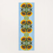Sonnenblumen im Sonnenschein Abstrakte Blume Art Yogamatte (Rückseite)