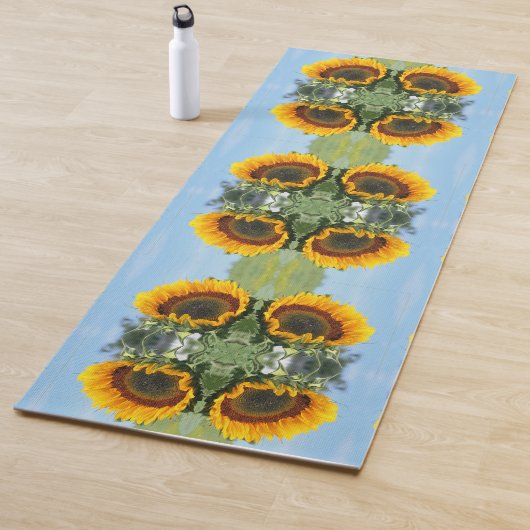 Sonnenblumen im Sonnenschein Abstrakte Blume Art Yogamatte (Beispiel)