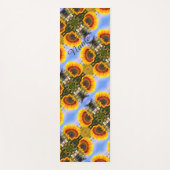Sonnenblumen im Sonnenschein Abstrakte Kunst Perso Yogamatte (Vorderseite)