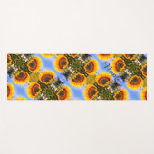 Sonnenblumen im Sonnenschein Abstrakte Kunst Perso Yogamatte (Vorderseite (Horizontal))
