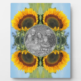 Sonnenblumen im Sonnenschein kreieren Ihr eigenes Fotoplatte