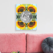 Sonnenblumen im Sonnenschein kreieren Ihr eigenes Leinwanddruck (Insitu (Wohnzimmer))