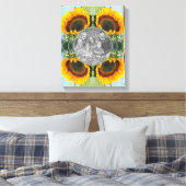 Sonnenblumen im Sonnenschein kreieren Ihr eigenes Leinwanddruck (Insitu (Schlafzimmer))