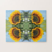 Sonnenblumen im Sonnenschein kreieren Ihr eigenes Puzzle (Horizontal)