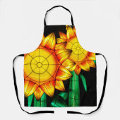 Sonnenblumen im Sonnensturm Schürze (Vorderseite)