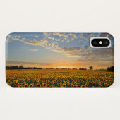 Sonnenblumen im Sonnenuntergang Case-Mate iPhone Hülle (Rückseite (Horizontal))