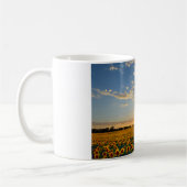 Sonnenblumen im Sonnenuntergang Kaffeetasse (Links)