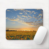 Sonnenblumen im Sonnenuntergang Mousepad (Mit Mouse)