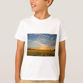 Sonnenblumen im Sonnenuntergang T-Shirt