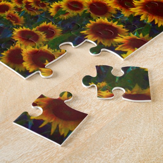 Sonnenblumen im Sunset Jigsaw Puzzle (Seite)