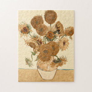 Sonnenblumen im Vintage-Stil von Vincent van Gogh Puzzle