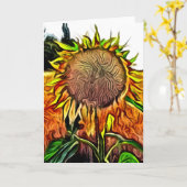 Sonnenblumen im Weizenfeld Karte (Gelbe Blume)