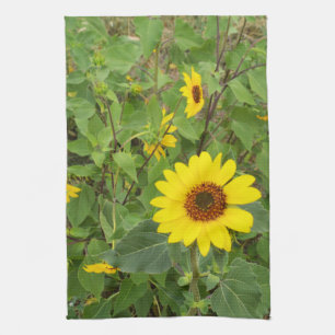 Sonnenblumen im Wind, Geschirrtuch