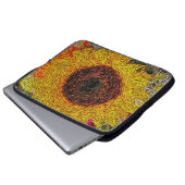Sonnenblumen-Impressionen Laptopschutzhülle (Vorne Knopf)